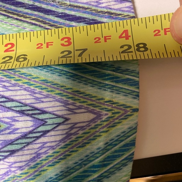 Chicos Shirt Womens 3 Extra Large Blue Green White Top Tunic Casual - EUC - Picture 5 of 6